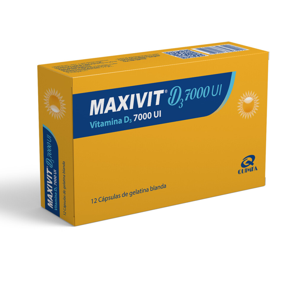 MAXIVIT D3 7000 U CJ X 12 CAPS BLANDAS única