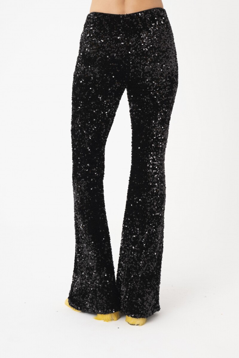 Pantalón flare Negro