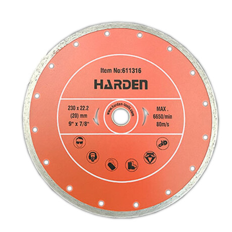 DISCO DIAMANTADO 9 CORTE HUMEDO HARDEN ++ N/a