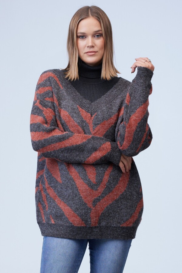 Buzo Print Oversize MULTI/GRIS