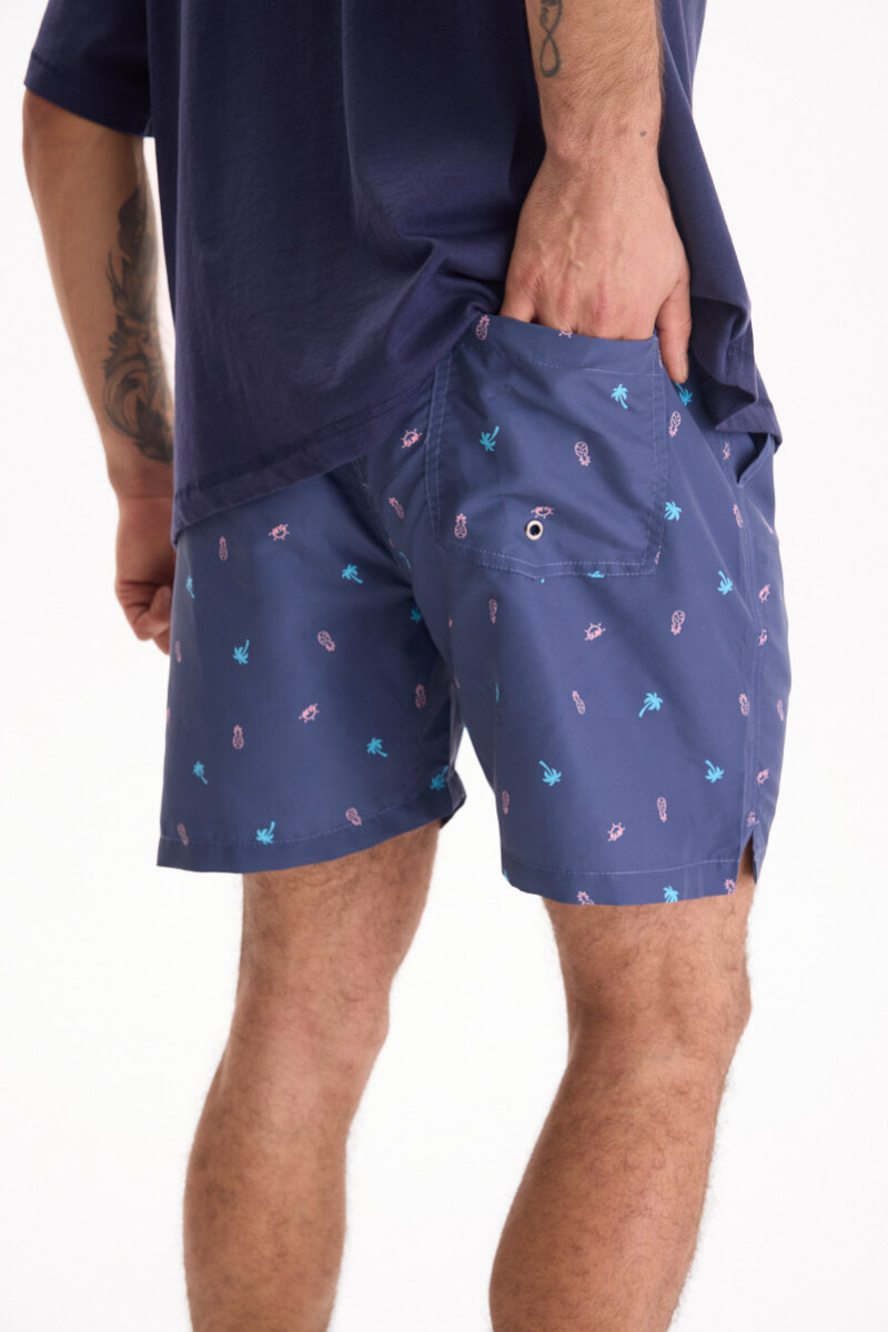 Short Piña Azul