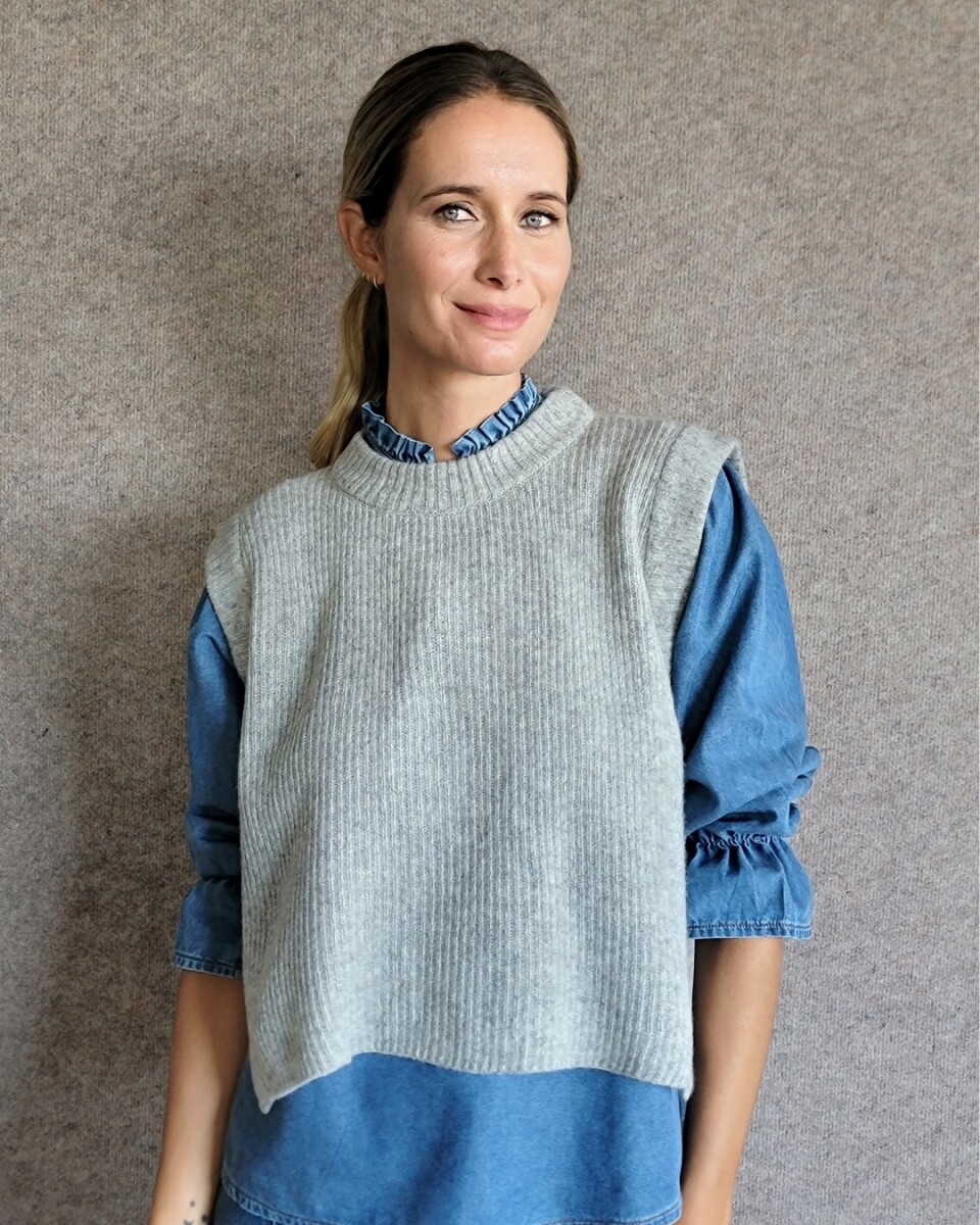 Chaleco Olivia Lambswool - Gris 
