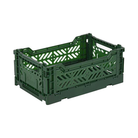 Caja organizadora plegable y apilable Chica Dark Green