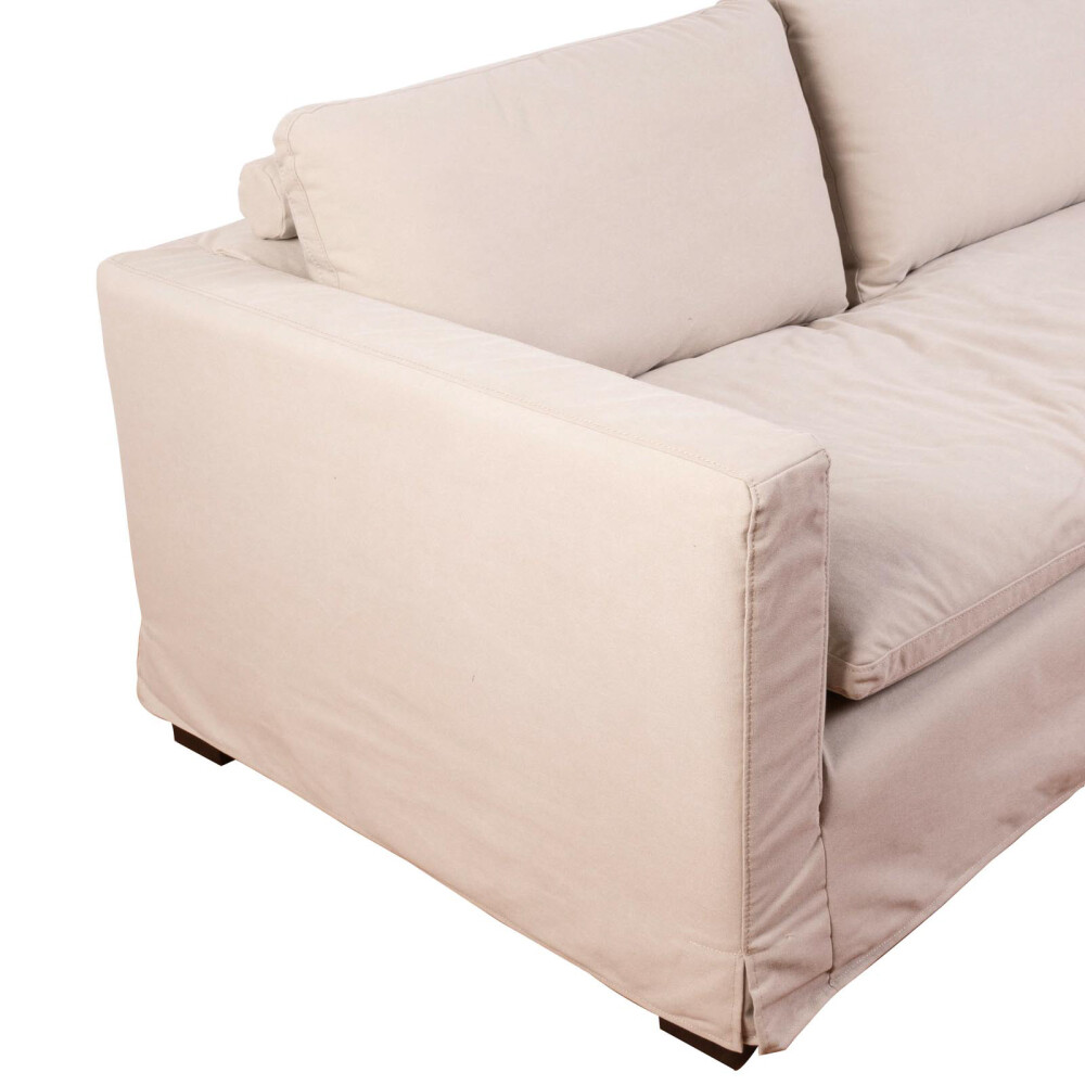 SOFÁ 3 CUERPOS TELA NATURAL-BEIGE NUNU BEIGE