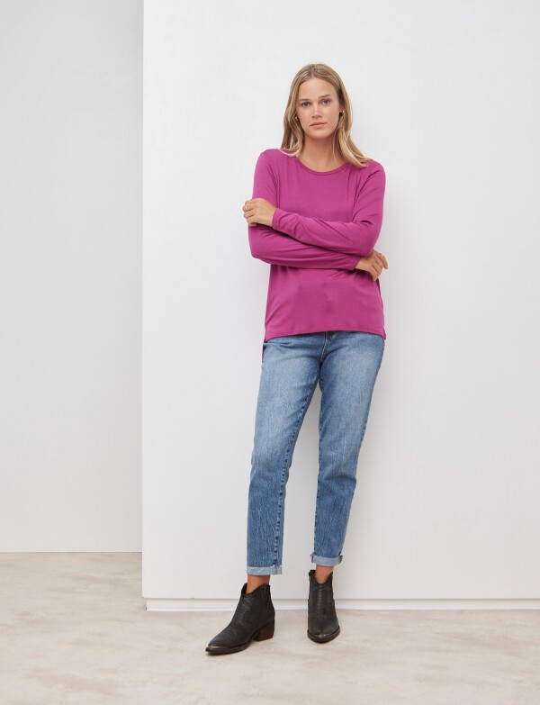 Remera Basica FUCSIA