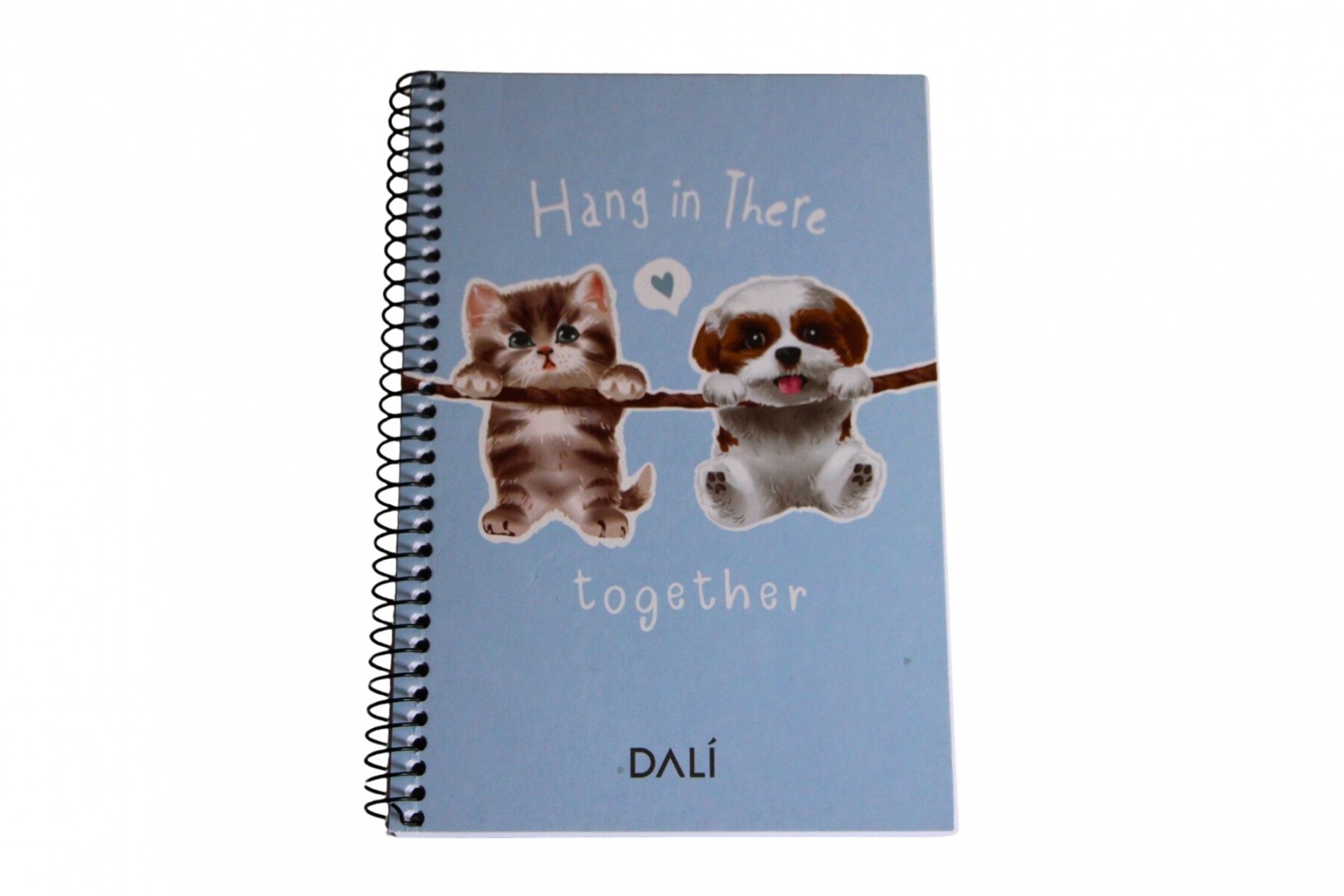 CUADERNO A5 DALI 70 HOJAS - TAPA HANG IN THERE TOGETHER 