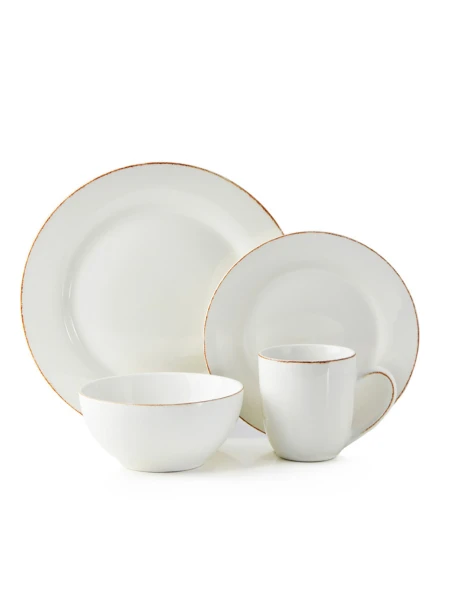 SET 16 PIEZAS STONEWARE D27.5-21-15/420ML SONOMA WHITE THOMSON SET 16 PIEZAS STONEWARE D27.5-21-15/420ML SONOMA WHITE THOMSON