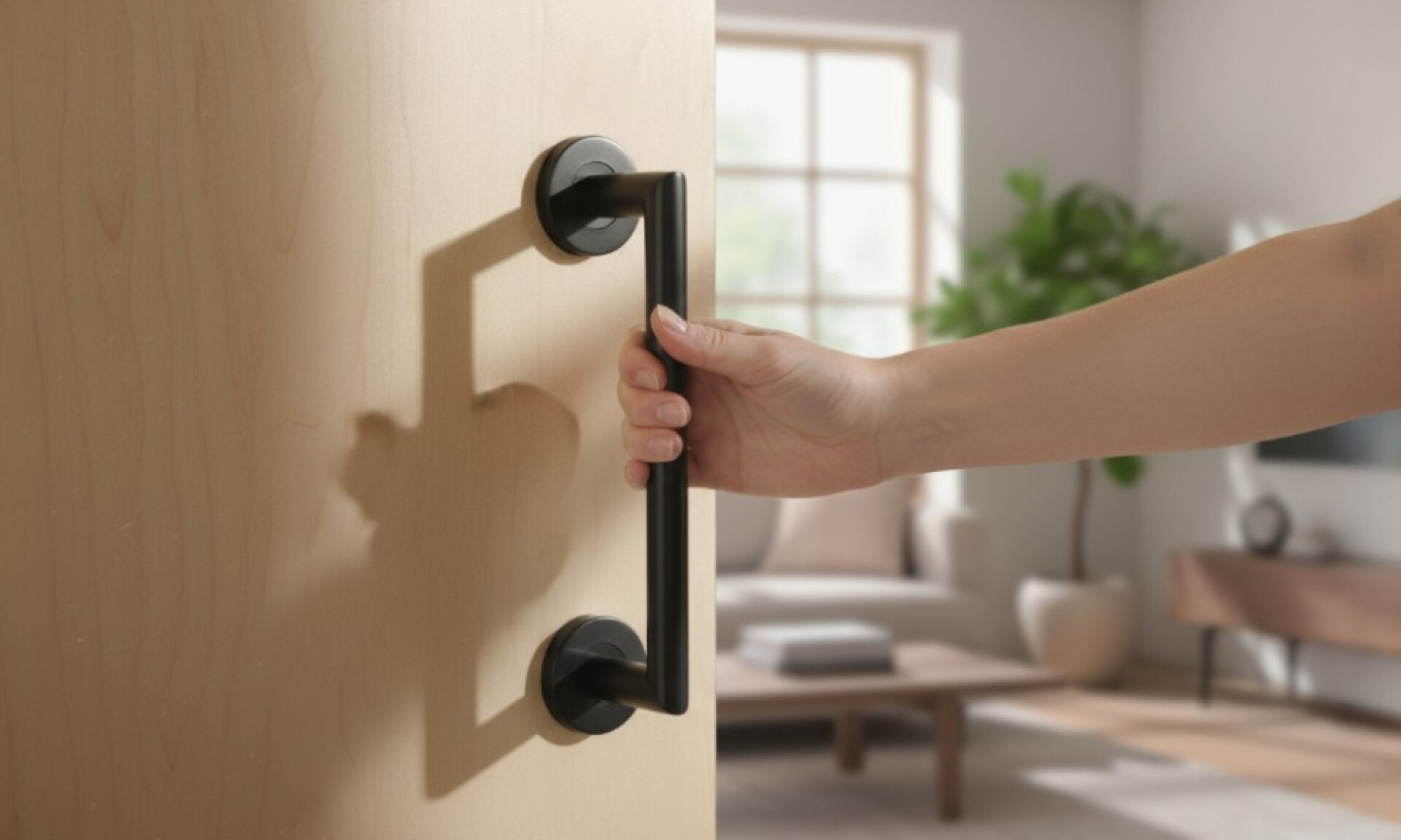 Manijón Para Puerta Rin-504n Negro 