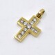 Cruz En Oro 18K amarillo Y brillantes 15 x 12 mm Cruz En Oro 18K amarillo Y brillantes 15 x 12 mm
