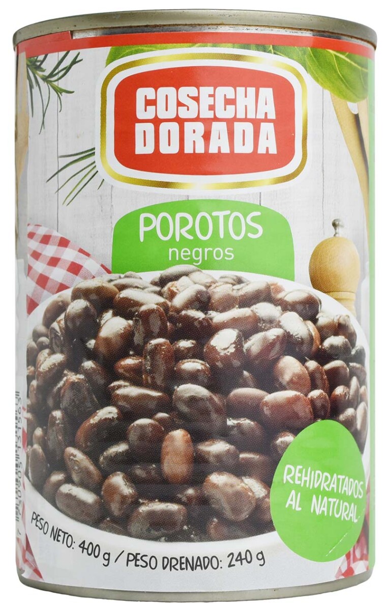 POROTOS NEGROS LATA 400G COSECHA DORADA 