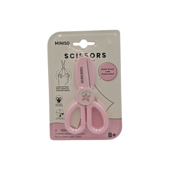 Tijera plástica rosa