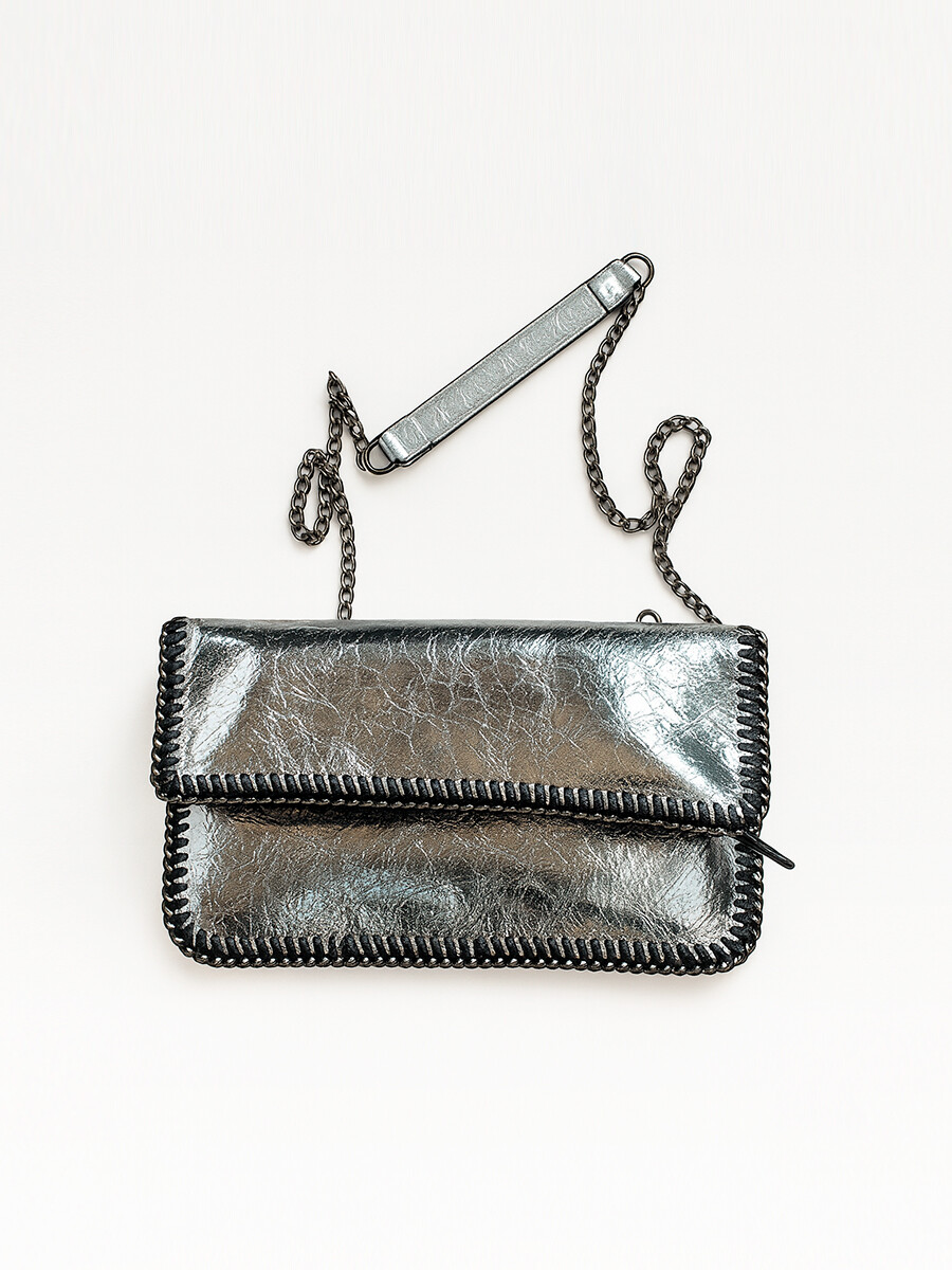 CARTERA PETRA - PLATEADO 