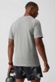 Polo Manga Corta Fit The Training Day Tee Hombre Mid Grey Htr