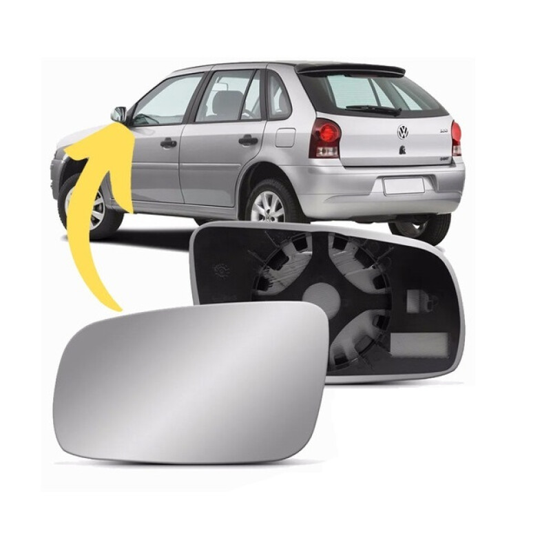 VIDRIO DE ESPEJO IZQUIERDO GOL G3 / G4 / BORA Vidrio De Espejo Izquierdo Gol G3 / G4 / Bora