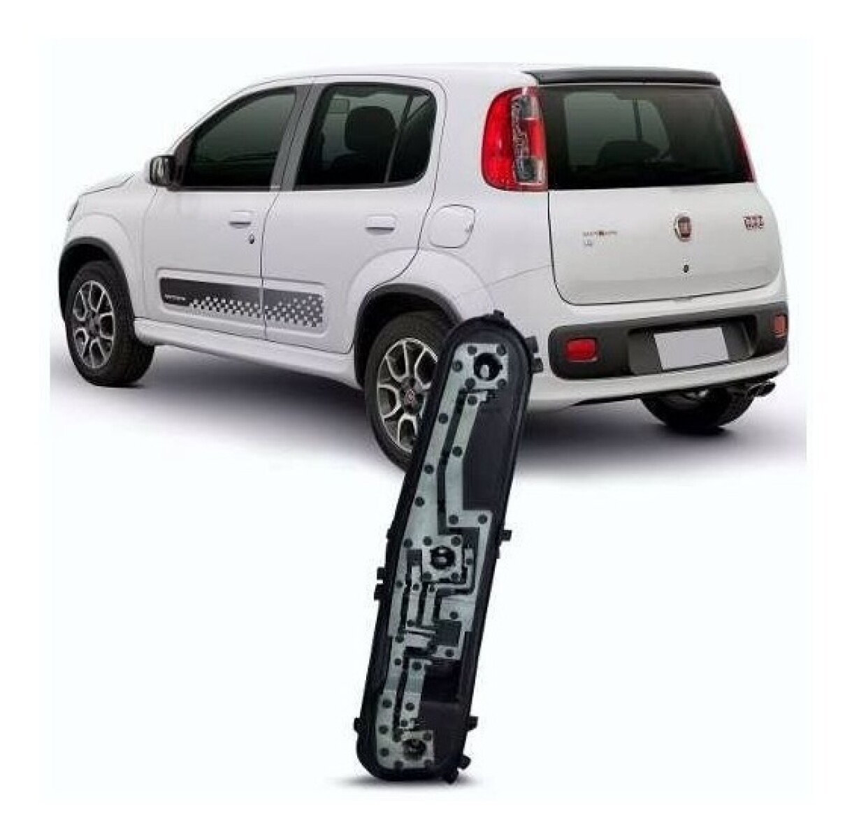 PORTA LAMPARA FIAT CIRCUITO IMPRESO FAROL TRAS DER NUEVO UNO WAY 10/ - 