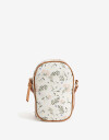 Complemento Marroquinería Porta Celular Con Bolsillo Delantero - Estampado Flores