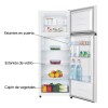 Heladera con freezer Enxuta RENX16200FH color silver con capacidad de 205L Heladera Con Freezer Enxuta Renx16200fh Color Silver Con Capacidad De 205l