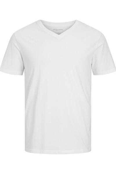 Camiseta Organic Cuello V Clásica White