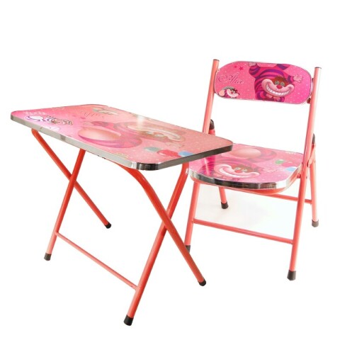 Mesa con silla infantil plegable varios diseños Unica