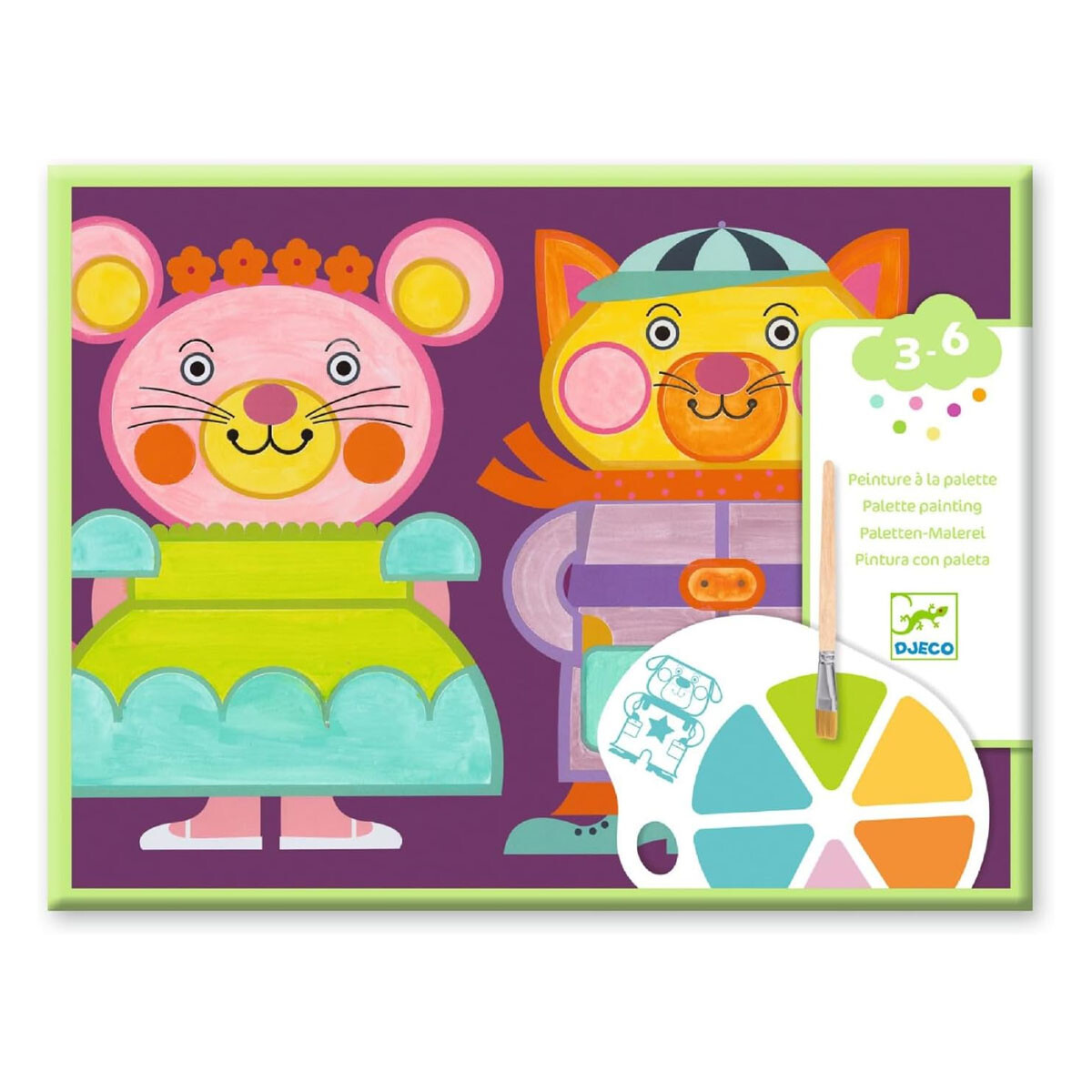 Set Pintura con paleta Mejillas regordetas Djeco 