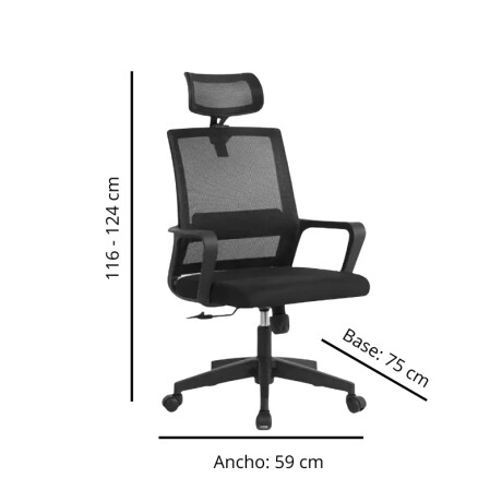 SILLA DE ESCRITORIO CON SOPORTE LUMBAR Y APOYA CABEZA Silla De Escritorio Con Soporte Lumbar Y Apoya Cabeza Negro