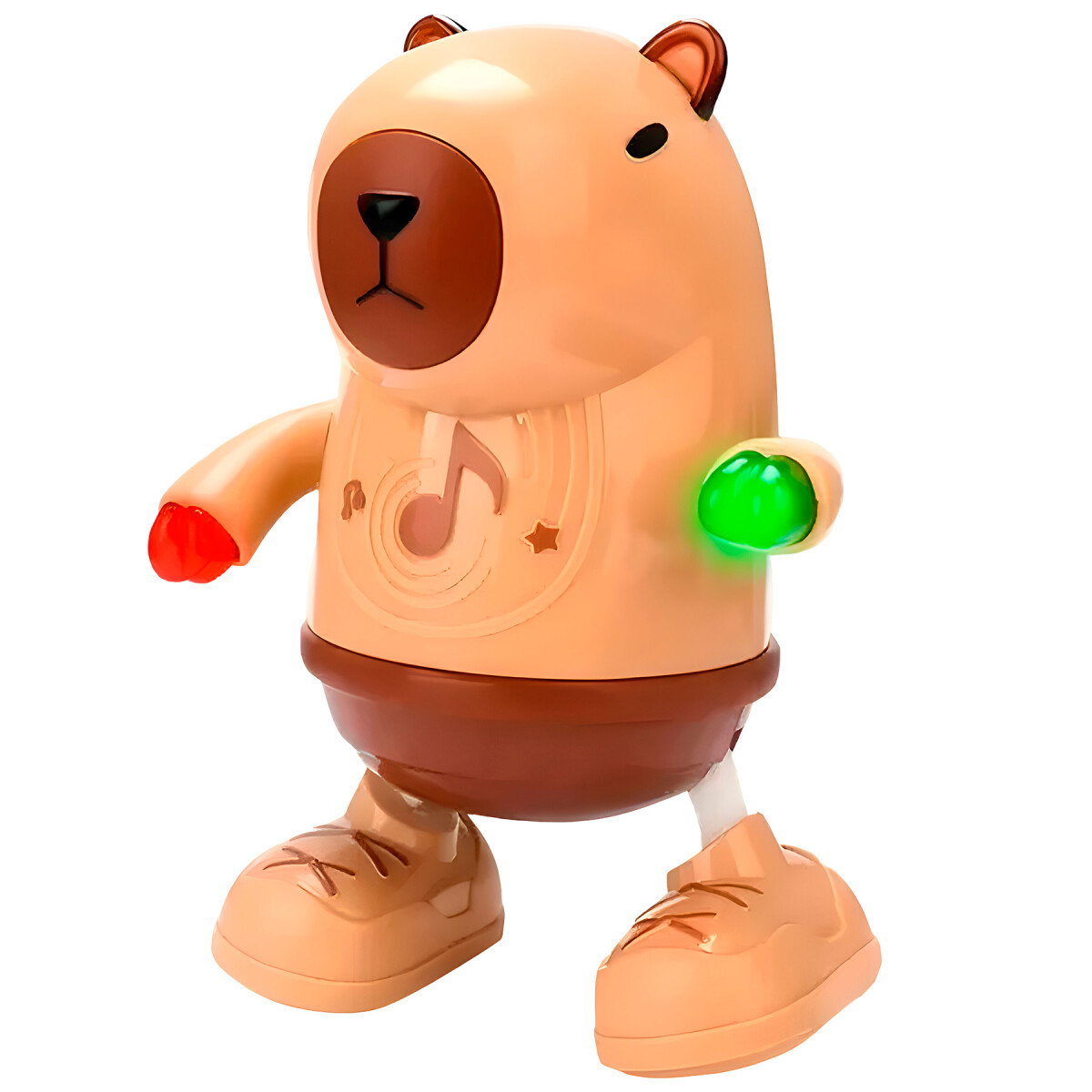 Capibara musical Bailarín con Rgb Movimiento interactivo Ax® - Color Marrón 
