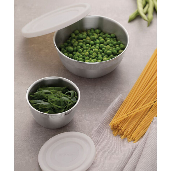 Juego 3 bowl redondos inox. con tapa "FREEZINOX" -TRAMONTINA TF0279