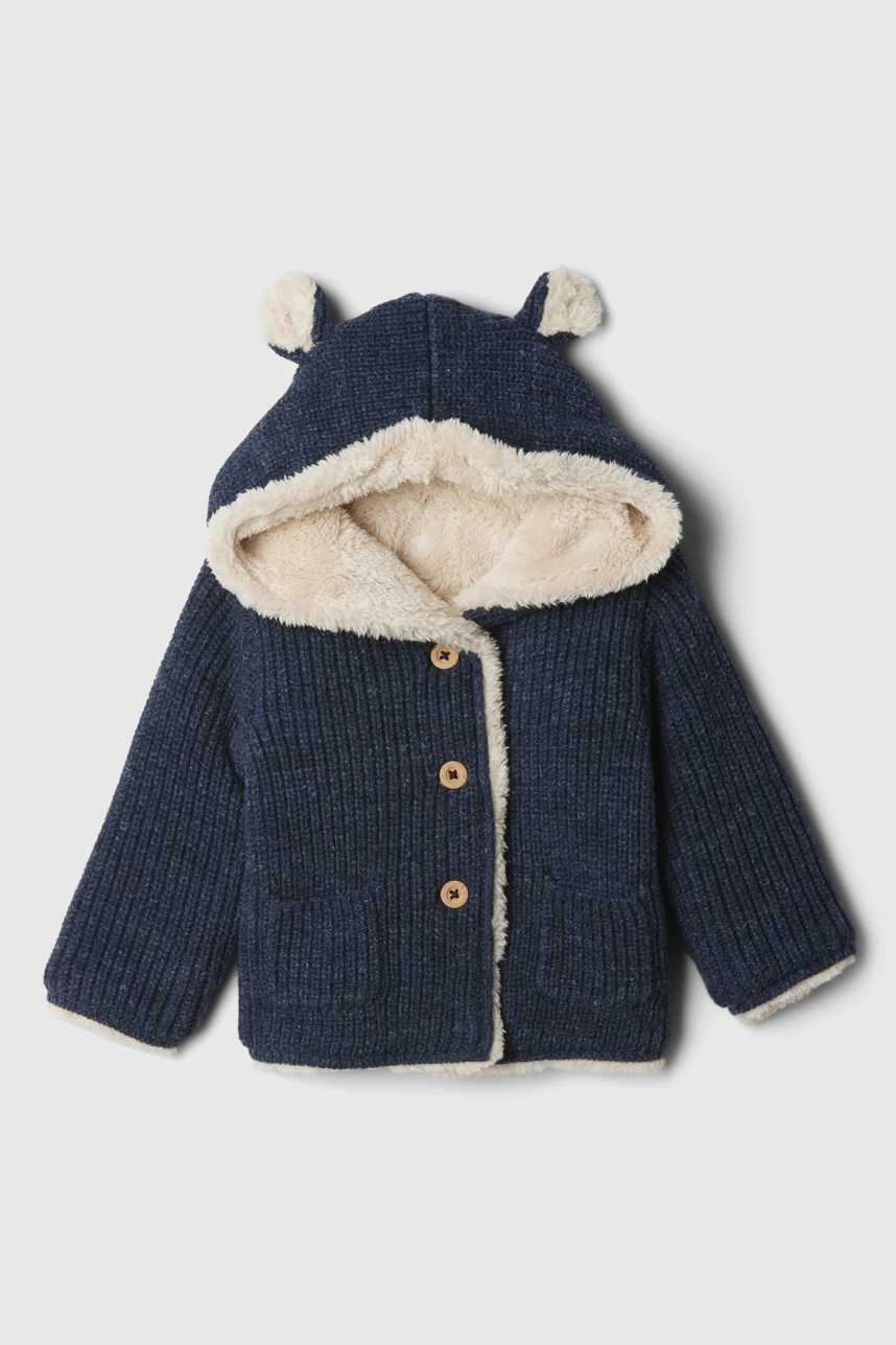 Canguro Con Corderito Con Botones Bebé Blue Heather