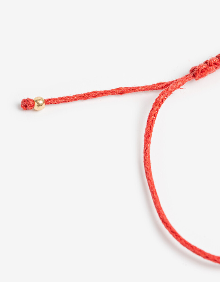 Pulseras Flexibles Color Pulsera Flexible Cordón Y Cereza - Dorado Oro Amarillo