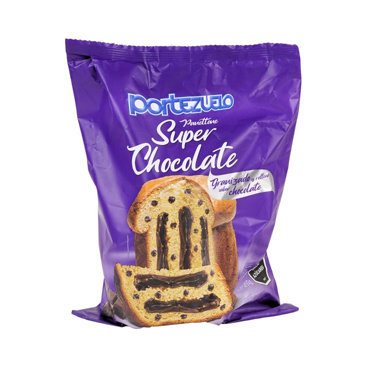 Pan Dulce Portezuelo relleno 450g Super Chocolate 