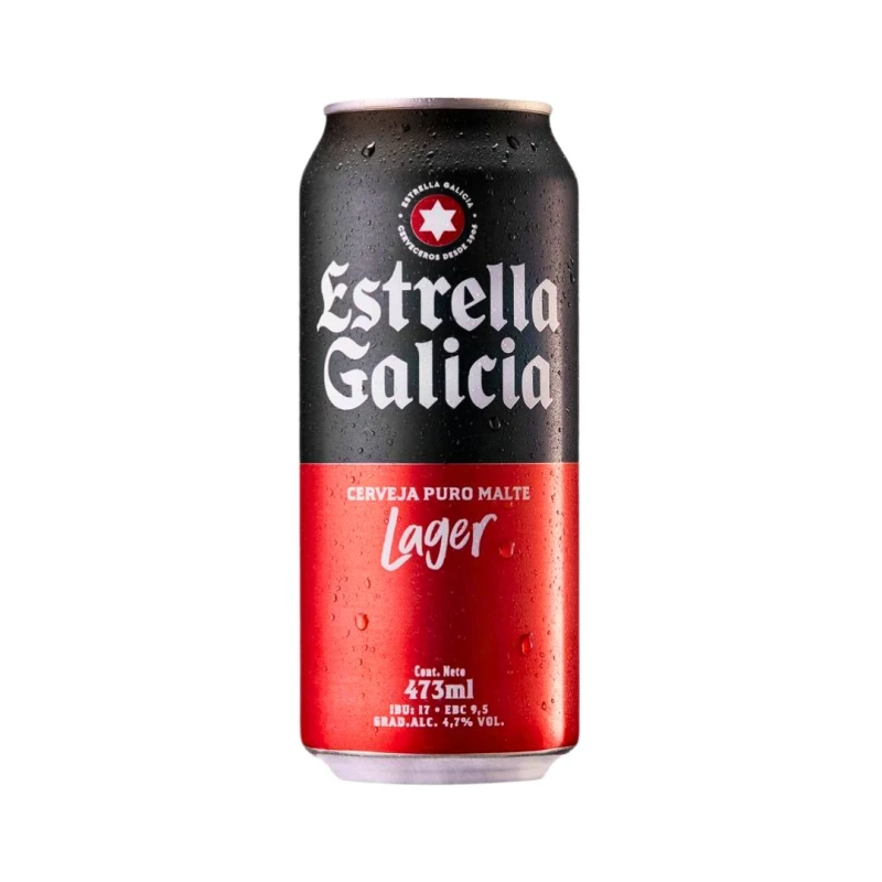 Cerveza Lata Estrella Galicia - 473 ml Cerveza Lata Estrella Galicia - 473 ml