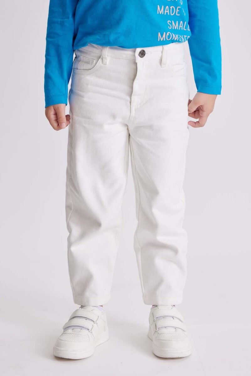 Pantalón de jean slouchy Blanco