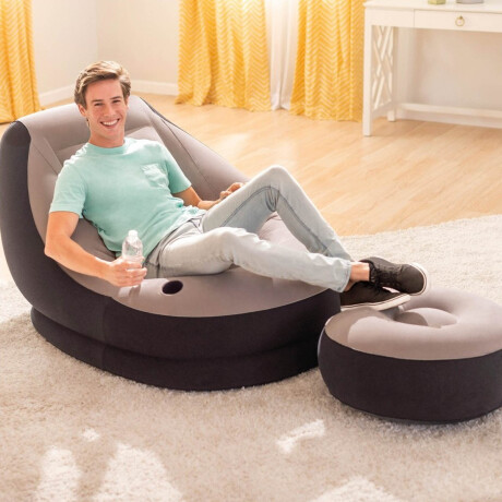Set Intex Sillón + Apoya Pies Puff Asiento Inflable Set Intex Sillón + Apoya Pies Puff Asiento Inflable