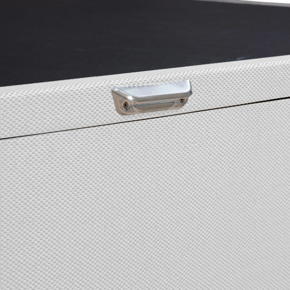 BOX BAÚL PLAZA Y MEDIA BASE GUADARROPA CAMA BLANCO