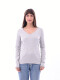 REMERA BASICA PETRA RIBB GRIS