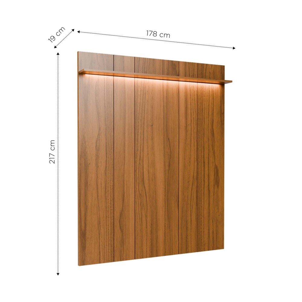 PANEL MODULAR MDF MARRON 1.8 GLASS ALMENDRA
