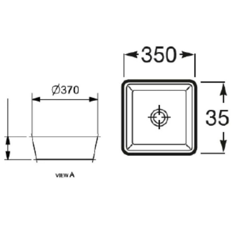 Lavatorio de Apoyo Óptica CQ35 Blanca Lavatorio de Apoyo Óptica CQ35 Blanca