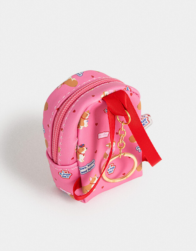 Llavero Mochila Llavero Y Charm Mochilita "k Pop" - Fucsia Medio