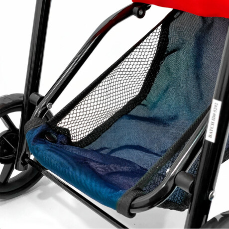 Coche Muñecas Bebote Juguete Cochecito Bebé Plegable Rojo/Azul