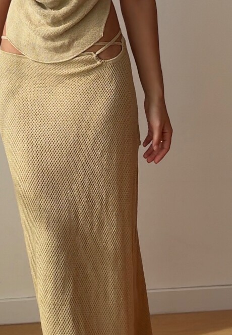 Falda Sicilia SS26 Gold