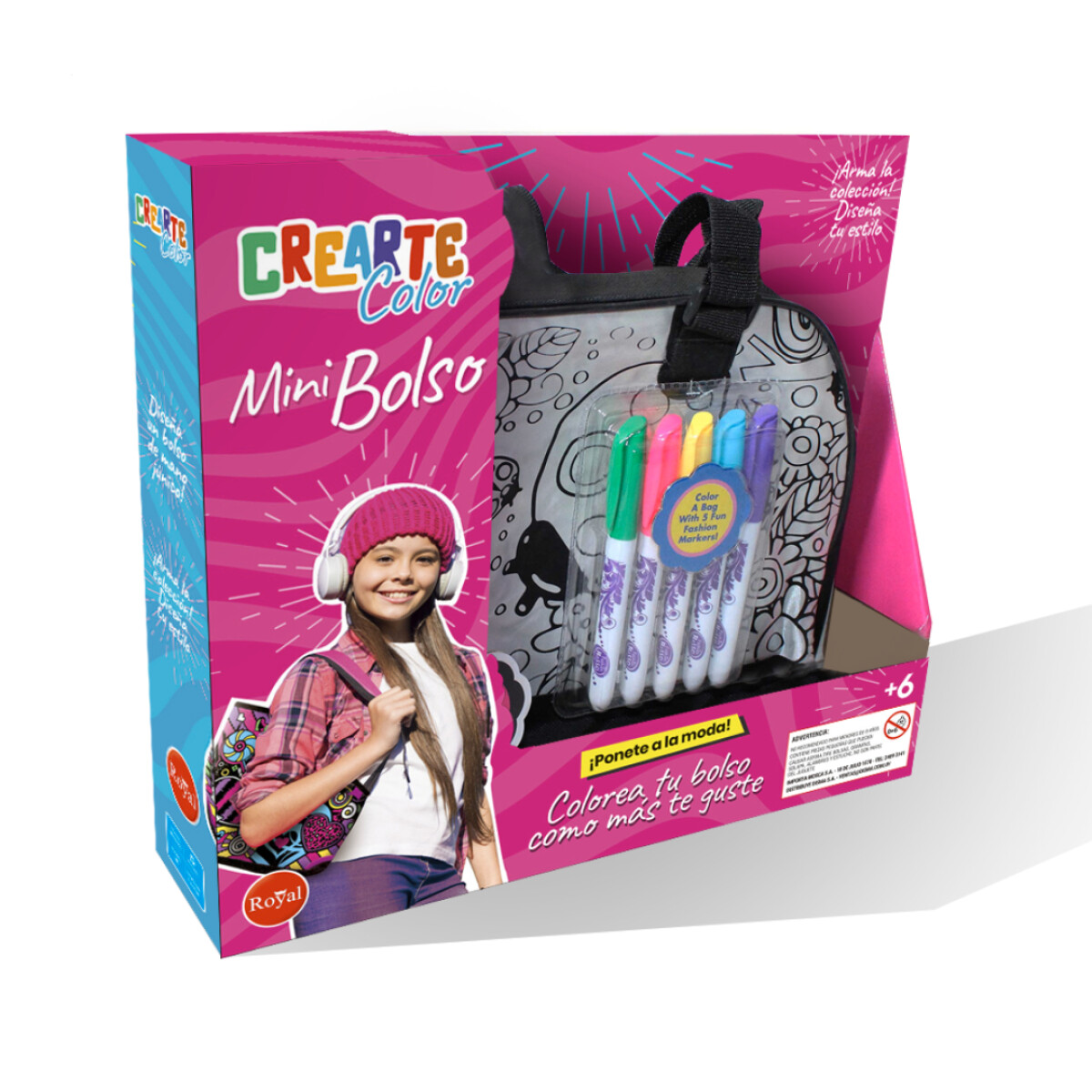 Mini Bolso para Colorear Crearte Color 