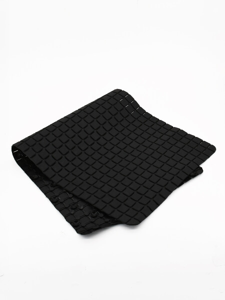ALFOMBRA ANTIDESLIZ CUADROS NEGRO