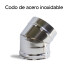 Codo De Acero Inoxidable Tromen 6" CODO CALEFACTORES TROMEN INOX 6" 32040