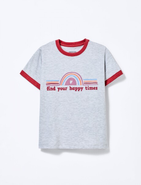 PIJAMA DE NIÑO ESTAMPADO GRIS