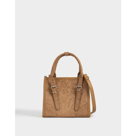 Cartera Mini City Chocolate Marron Camel
