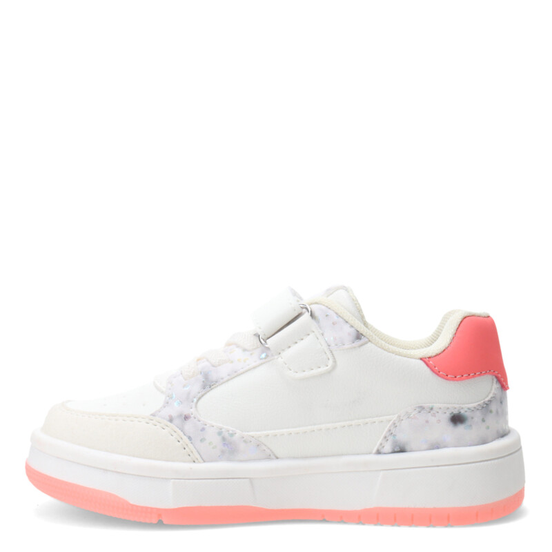 Championes de Niña MINI Miss Carol ASTACO con velcro Blanco