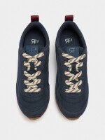 Zapatillas Con Contraste azul-marino