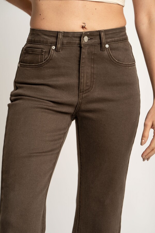 Jean Flare Marron Marron