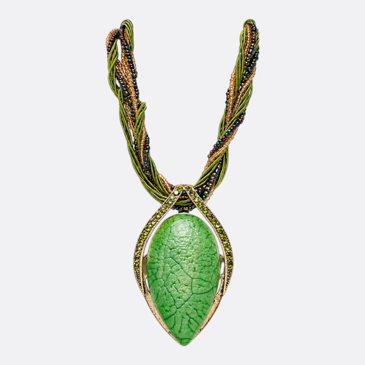 Collar Lágrima Mujer - Verde 