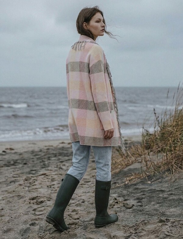 Cardigan Flecos MULTI/ROSA